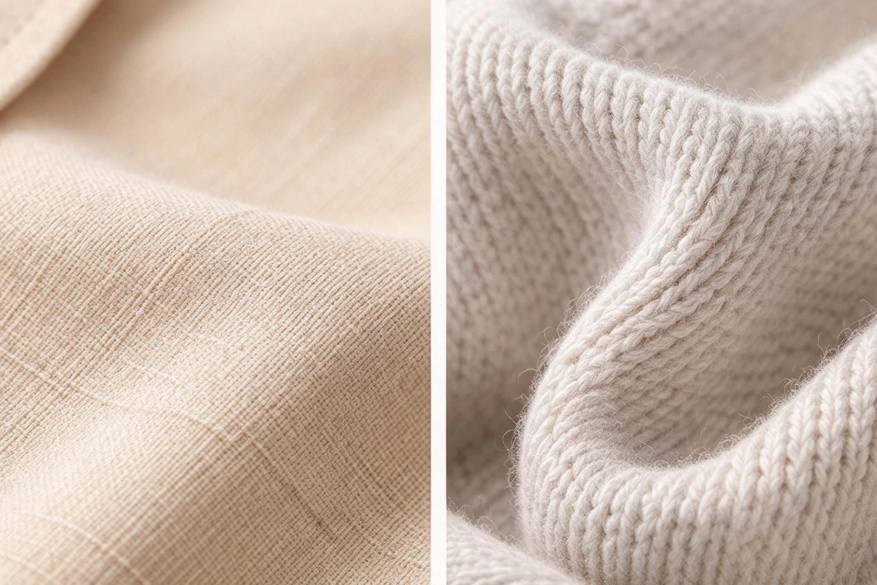 Difference Between Knitted and Woven Garments